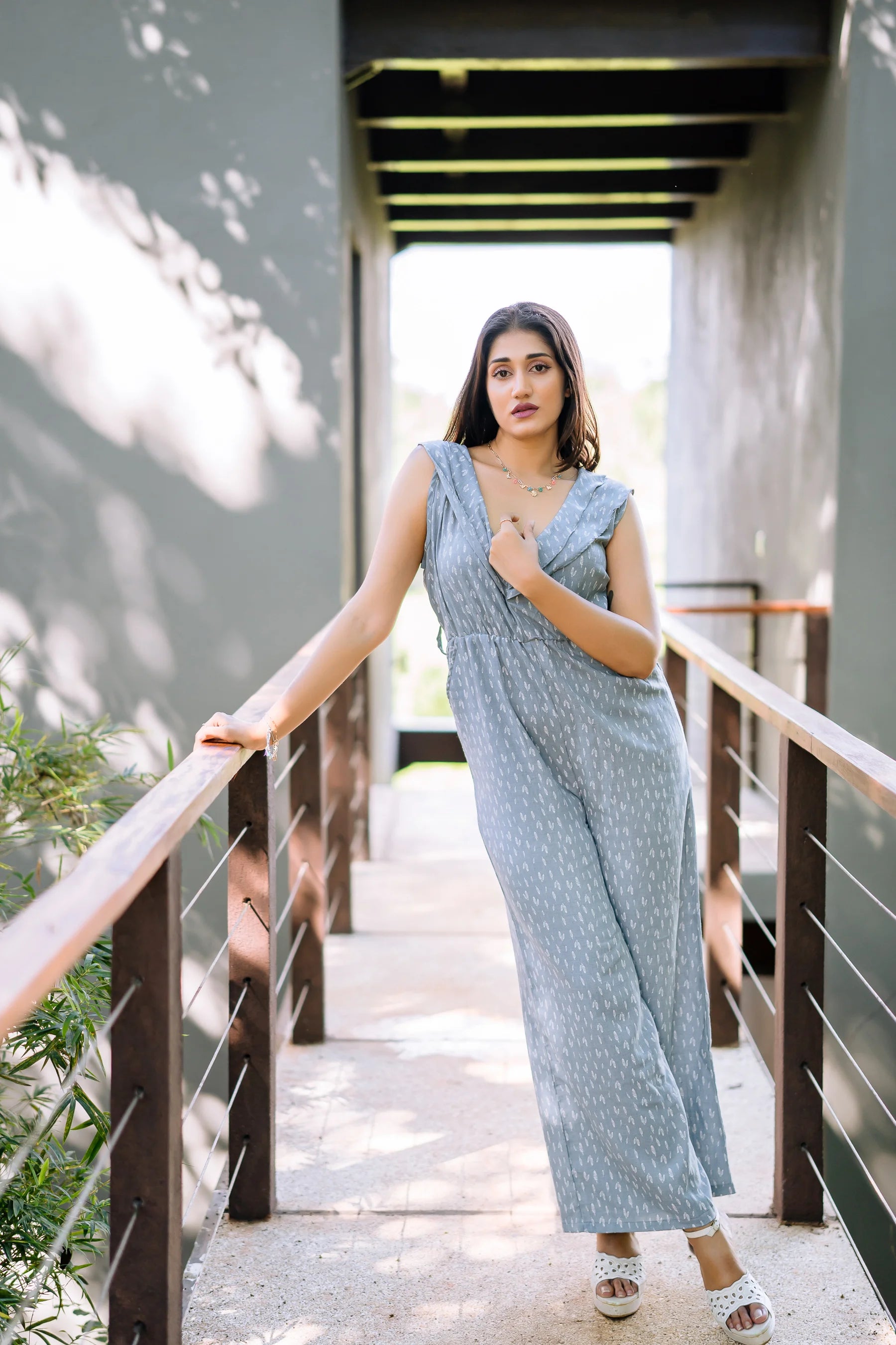 Floral Jumpsuit Long