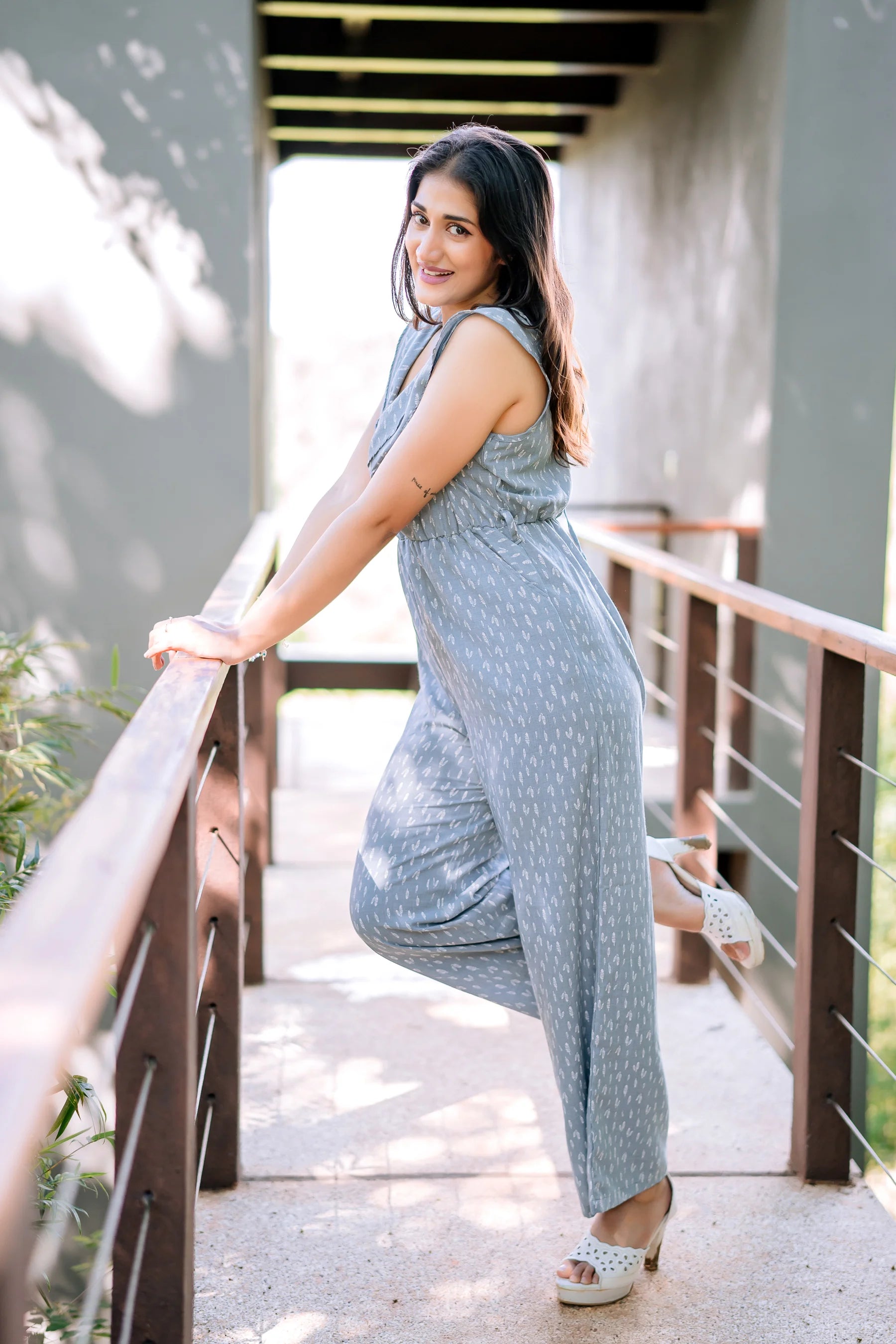 Floral Jumpsuit Long