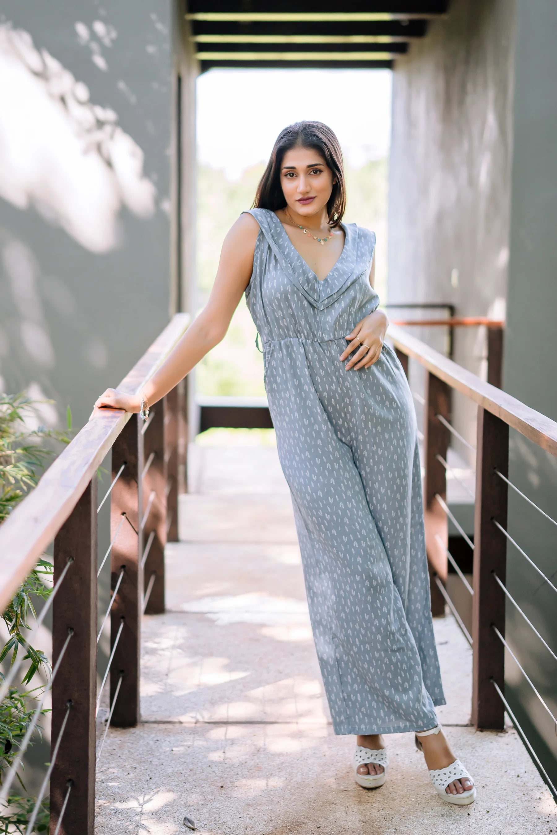 Floral Jumpsuit Long